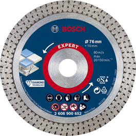 Bosch EXPERT HardCeramic 76 毫米鑽石切割片。.