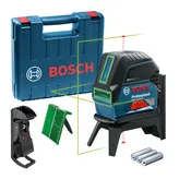 Bosch 2-15 雷射調平工具，附盒子和配件。