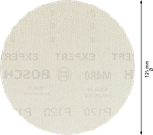 Bosch M480 砂網 125mm G120，適用於軌道砂光機。
