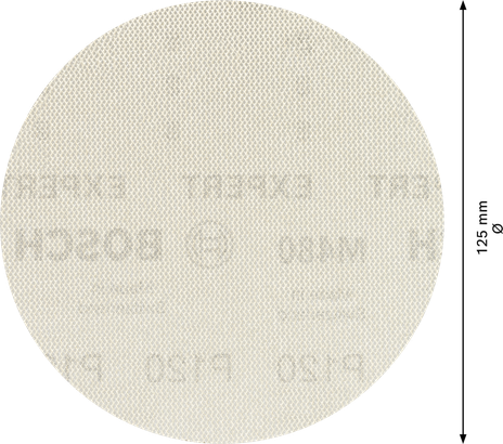Bosch M480 打磨網 125 毫米 G120 適用於軌道砂磨機.