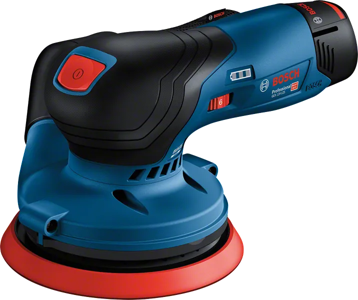 Bosch 12V-125 無線隨機軌道砂光機。