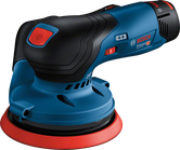 Bosch 12V-125 無線隨機軌道砂光機。