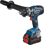 Bosch GSR 18V-150 C cordless drill with side handle.