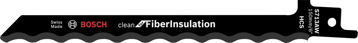 Bosch 713 AW 往復鋸片，適用於纖維絕緣。.