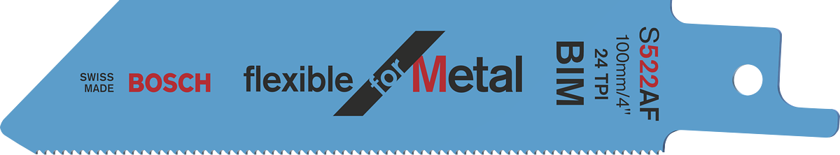 用於切割金屬的BoschS 522 AF 鋸片。.