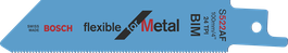 用於切割金屬的BoschS 522 AF 鋸片。.