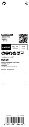 Bosch EXPERT 車輛救援 S 957 CHM 鋸片 6 英吋。