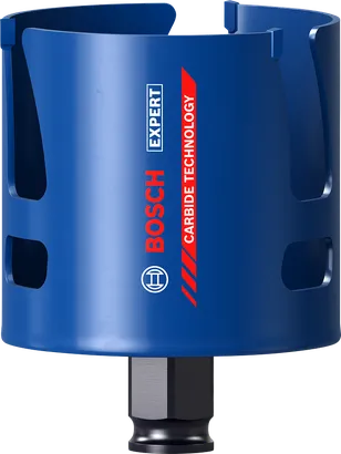 超耐久鎢鋼建築材料專業款 PC Plus BoschEXPERT 建築材料孔鋸 68x60 mm。.