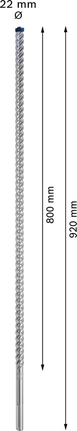 Bosch EXPERT SDS max-8X 鎚鑽頭 22x920 毫米。.