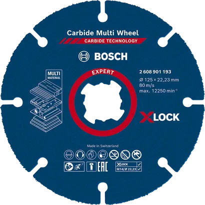 Bosch EXPERT 多材料硬質合金切割盤 X-Lock。