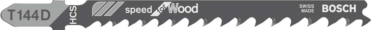 BoschT144D 曲線鋸鋸片，可快速切割木材。.