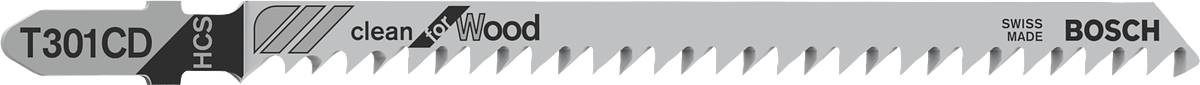 BoschT301CD 曲線鋸刀片，用於乾淨切割木材。.