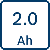 Bosch 2.0Ah 鋰離子電池組。.