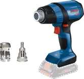 附噴嘴的BoschGHG 18V-50 無線熱風槍。.