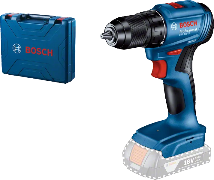 BoschGSR 185-LI 無線電鑽，附手提箱。.