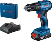 Bosch 185-LI 無線電鑽，附充電器和箱子。