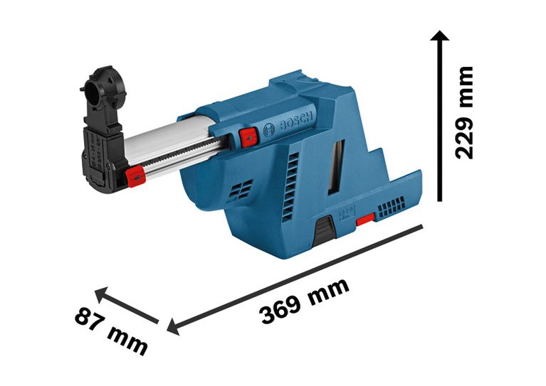 Bosch 18V-16 旋轉錘用整合式除塵器。.