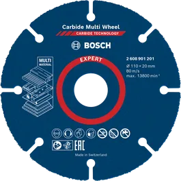 Bosch EXPERT 多材料硬質合金切割片 110x20mm。