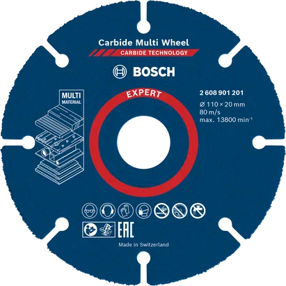 Bosch EXPERT 多材料硬質合金切割片 110x20mm。