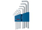 Bosch Torx 扳手套裝，鍍鉻 L 型扳手。