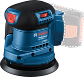 Bosch 185-LI 隨機軌道砂光機，附除塵過濾器。