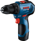 附金屬卡盤的BoschGSR 12V-30 無線電鑽。.