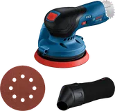 Bosch 12V-125 無線隨機軌道砂光機套裝。.
