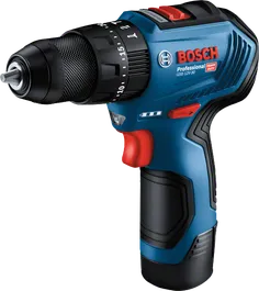 藍色Bosch無線電鑽。.