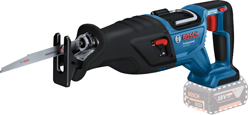 Bosch GSA 185-LI cordless reciprocating saw.