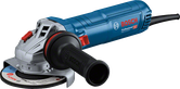 Bosch GWS 12-125 S angle grinder with ergonomic side handle.