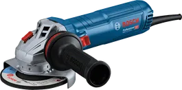 Bosch 12-125 S 角磨機配備符合人體工學的側把手。.