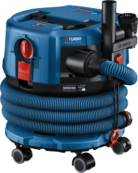 BoschGAS 18V-12 無線乾濕兩用吸塵器，附軟管。