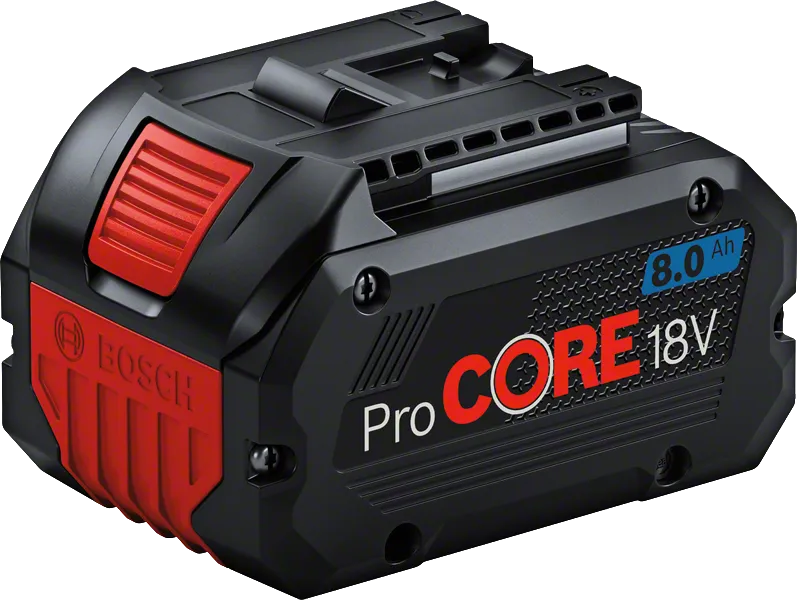 Bosch ProCORE18V 8.0Ah 可充電電池組。.