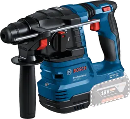 Bosch GBH 185-LI cordless rotary hammer with 18V 4.0Ah battery.
