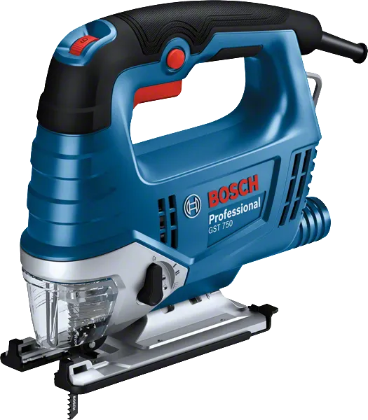 Bosch GST 750 jigsaw with ergonomic handle.