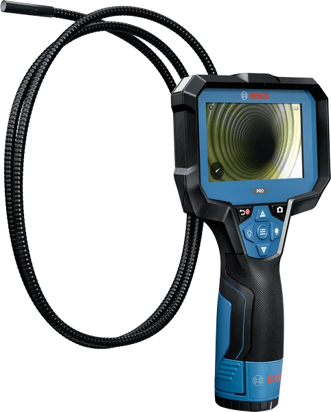 Bosch GIC 12V-4-23 C inspection camera with display.