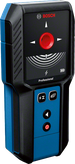 Bosch GMS 120-27 探測器可探測金屬和帶電電纜。
