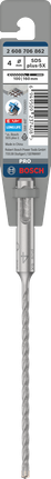 PRO SDS plus-5X 四溝鎚鑽鑽頭,4 x 100 x 160 mm PRO SDS plus-5X 四溝鎚鑽鑽頭,4 x 100 x 160 mm