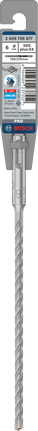 PRO SDS plus-5X 四溝鎚鑽鑽頭,6 x 150 x 210 mm PRO SDS plus-5X 四溝鎚鑽鑽頭,6 x 150 x 210 mm