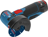 BoschGWS 12V-76 角磨機，配備硬質合金多輪。.