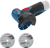 BoschGWS 12V-76 無線角磨機，附切割盤。.