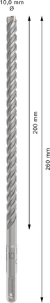 PRO SDS plus-5X 四溝鎚鑽鑽頭,10 x 200 x 260 mm PRO SDS plus-5X 四溝鎚鑽鑽頭,10 x 200 x 260 mm