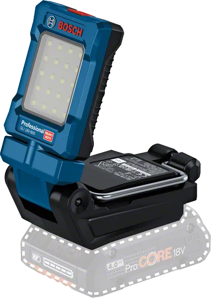 Bosch GLI 18V-800 cordless LED work light.