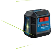 帶有綠線的BoschGLL 50 G 雷射調平工具。