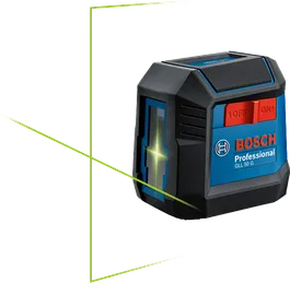 Bosch 50 G 雷射水平儀，附綠色線條。