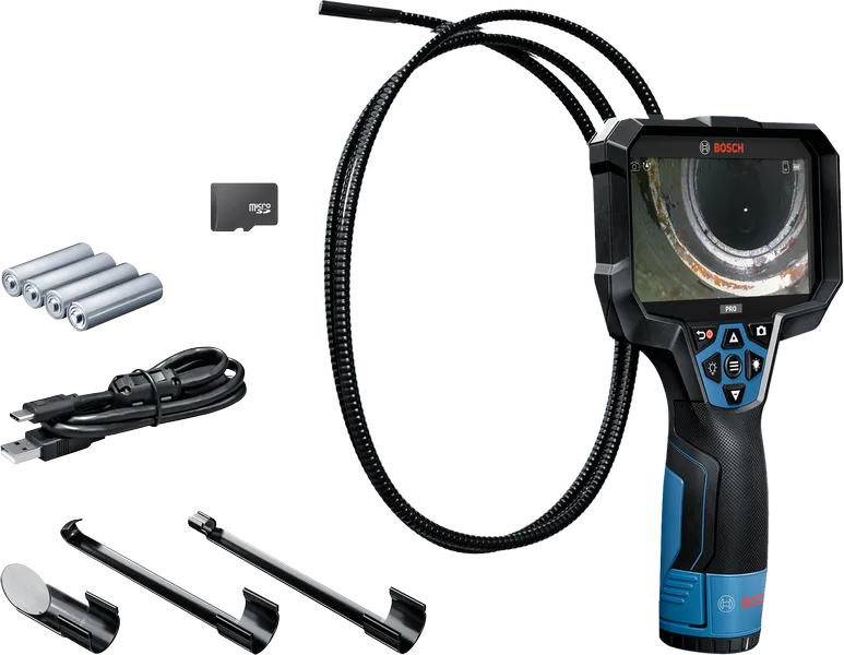 Bosch GIC 5-27 C inspection camera with accessories.