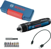 Bosch 3 電動螺絲起子套裝，配有 USB 充電線。.
