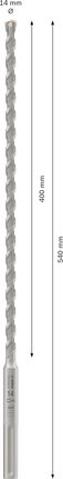 Bosch PRO SDS max-4 鎚鑽頭 14x400x540 毫米。.