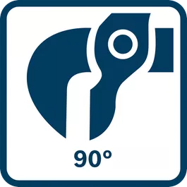 鉗頭位置為90°（角管扳手）