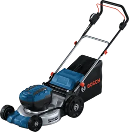 Bosch 18V2-46 無線割草機，配備無刷馬達。.